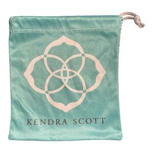 Kendra Scott Turquoise and White Jewelry Pouches - 5 x 5.5 inches